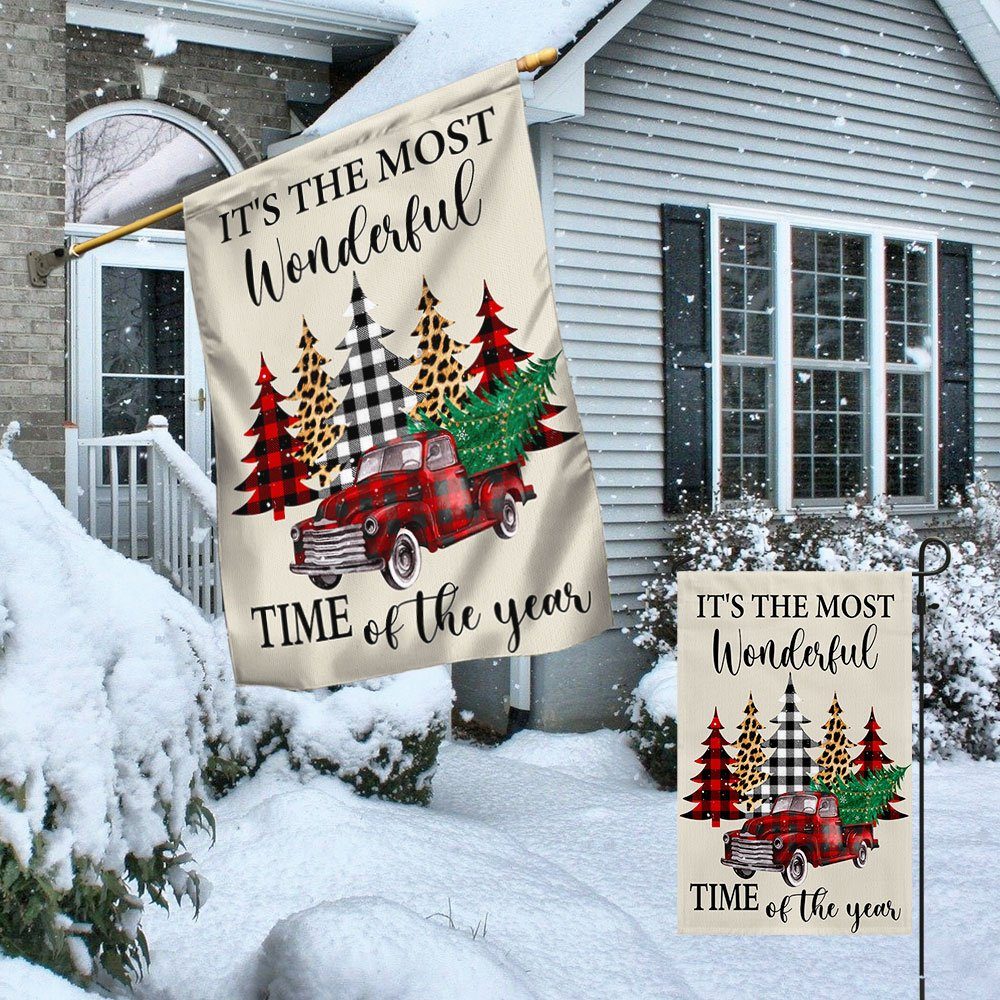 Merry Christmas Flag It’s The Most Wonderful Time Of The Year LNT665F