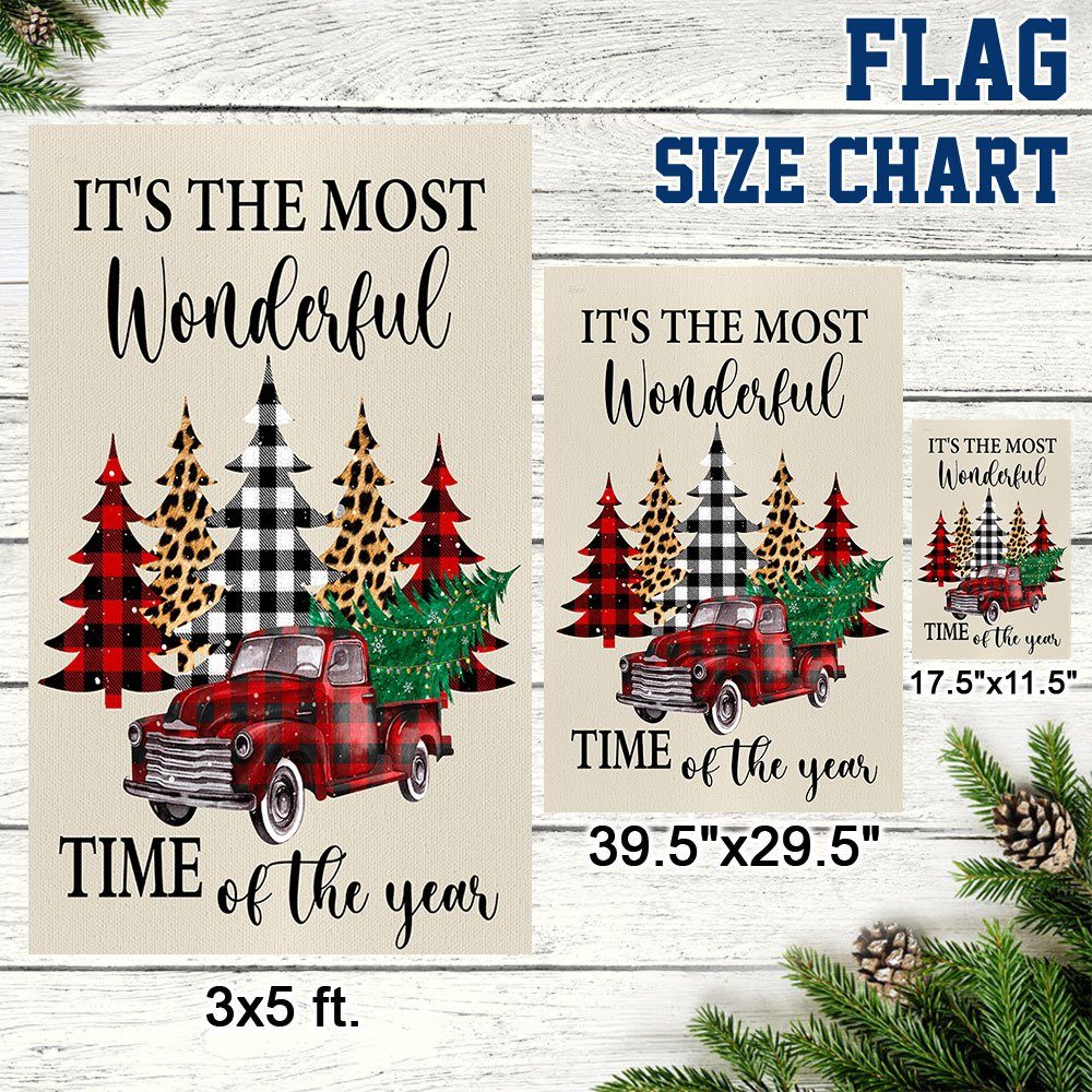 Merry Christmas Flag It’s The Most Wonderful Time Of The Year LNT665F