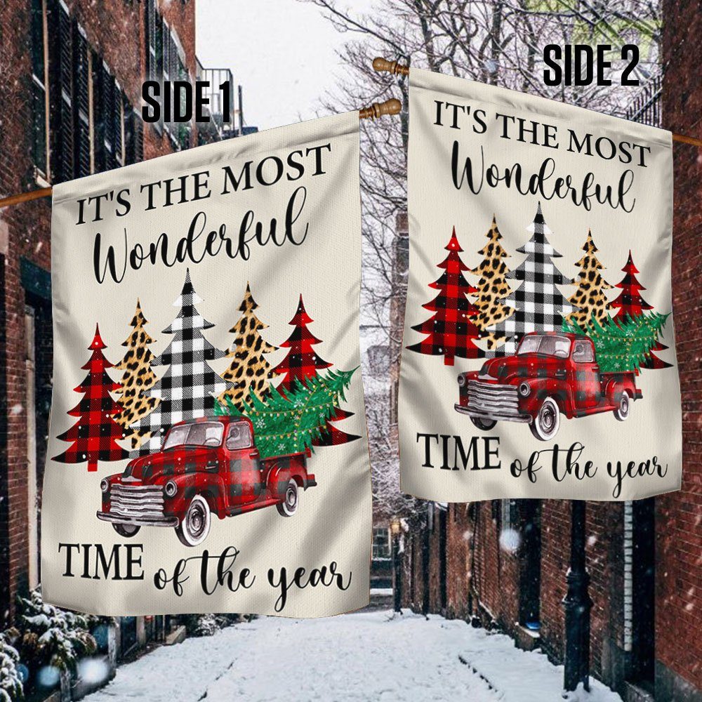 Merry Christmas Flag It’s The Most Wonderful Time Of The Year LNT665F
