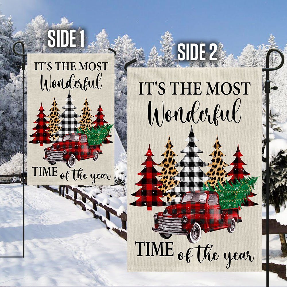 Merry Christmas Flag It’s The Most Wonderful Time Of The Year LNT665F