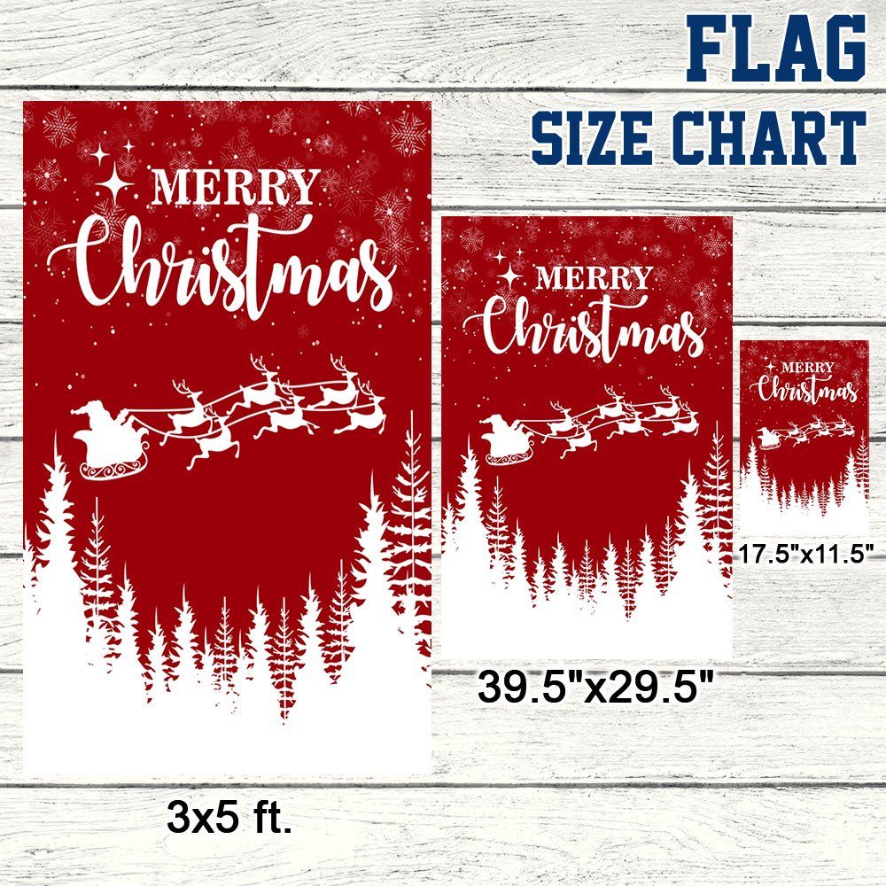 Merry Christmas Flag Santa Claus TQN751F Merry Christmas Flag Santa Claus TQN751F