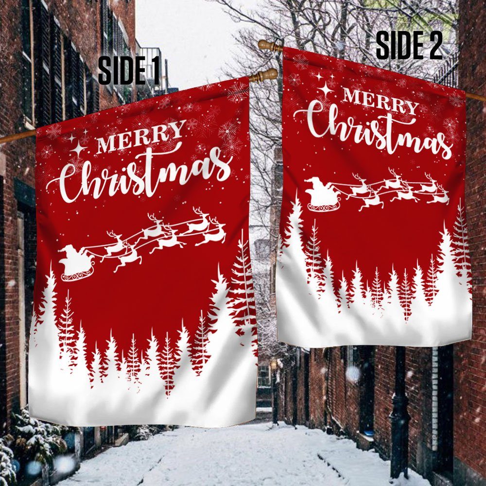 Merry Christmas Flag Santa Claus TQN751F
