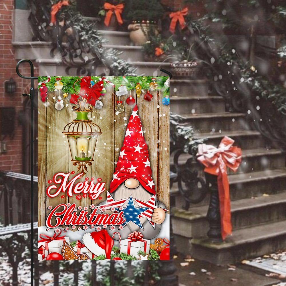 Merry Christmas Gnome Flag Merry Christmas Gnome Flag