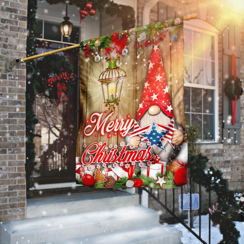 Merry Christmas Gnome Flag