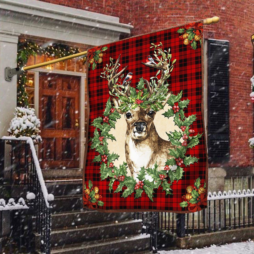 Merry Deers Flag Merry Christmas LNT695F