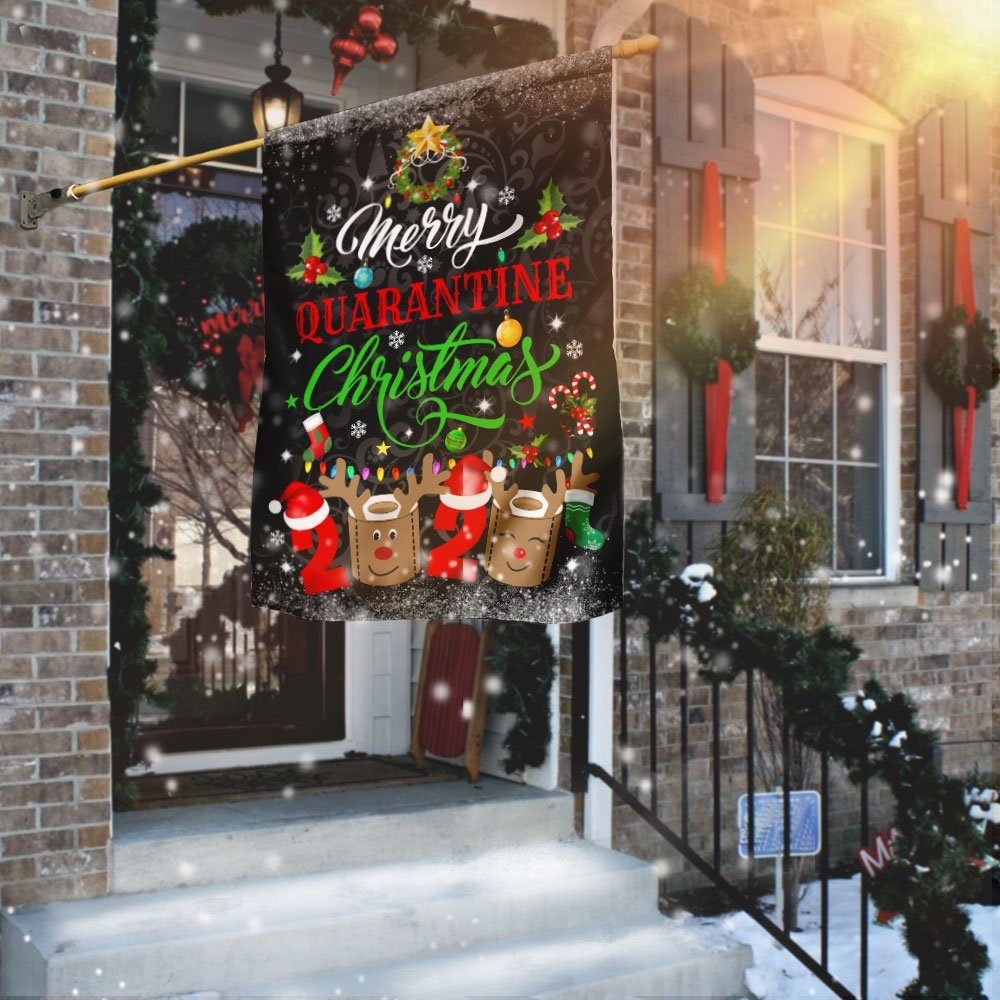 Merry Quarantine Christmas 2020 Flag