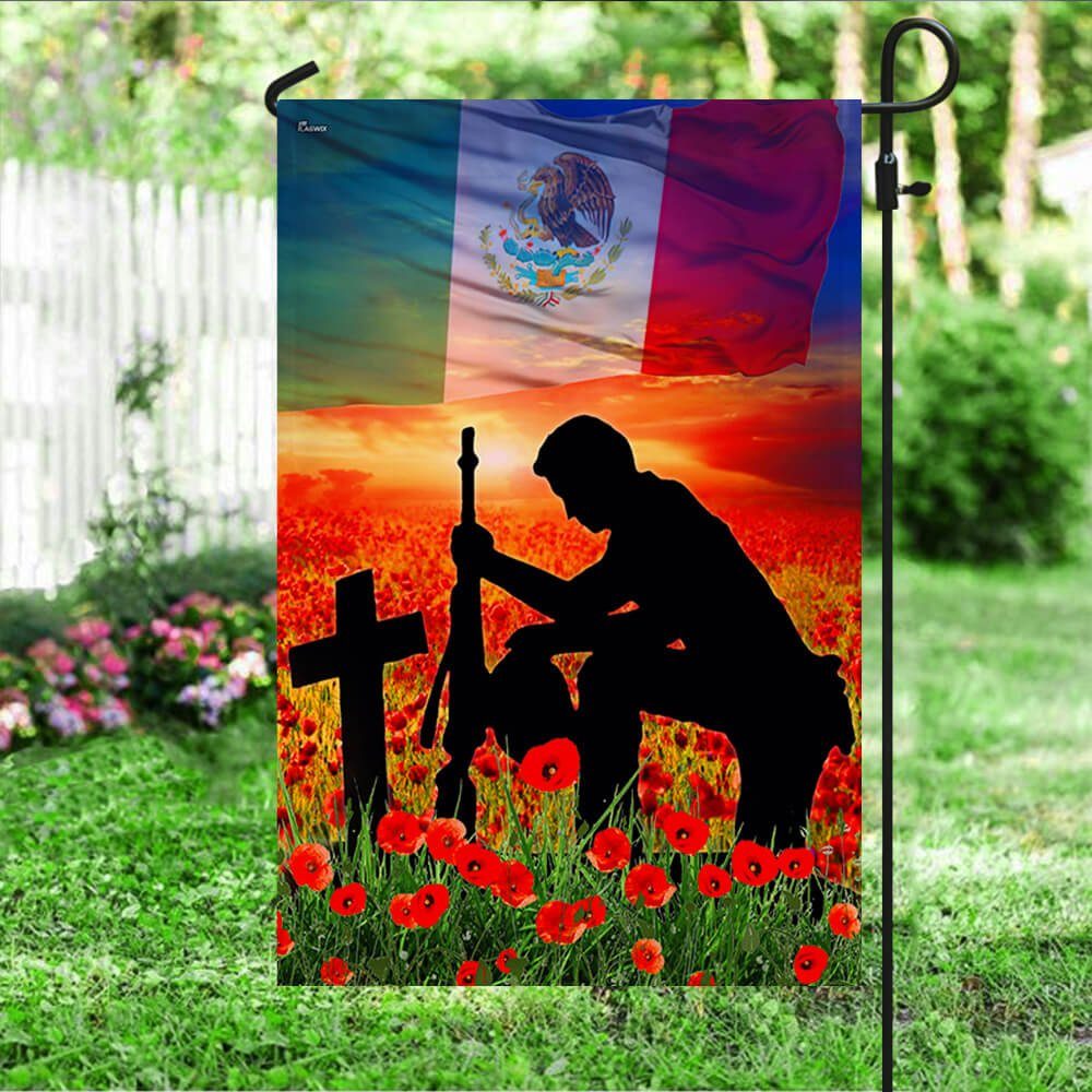 Mexico Veteran Flag Lest We Forget NTT73Fv3