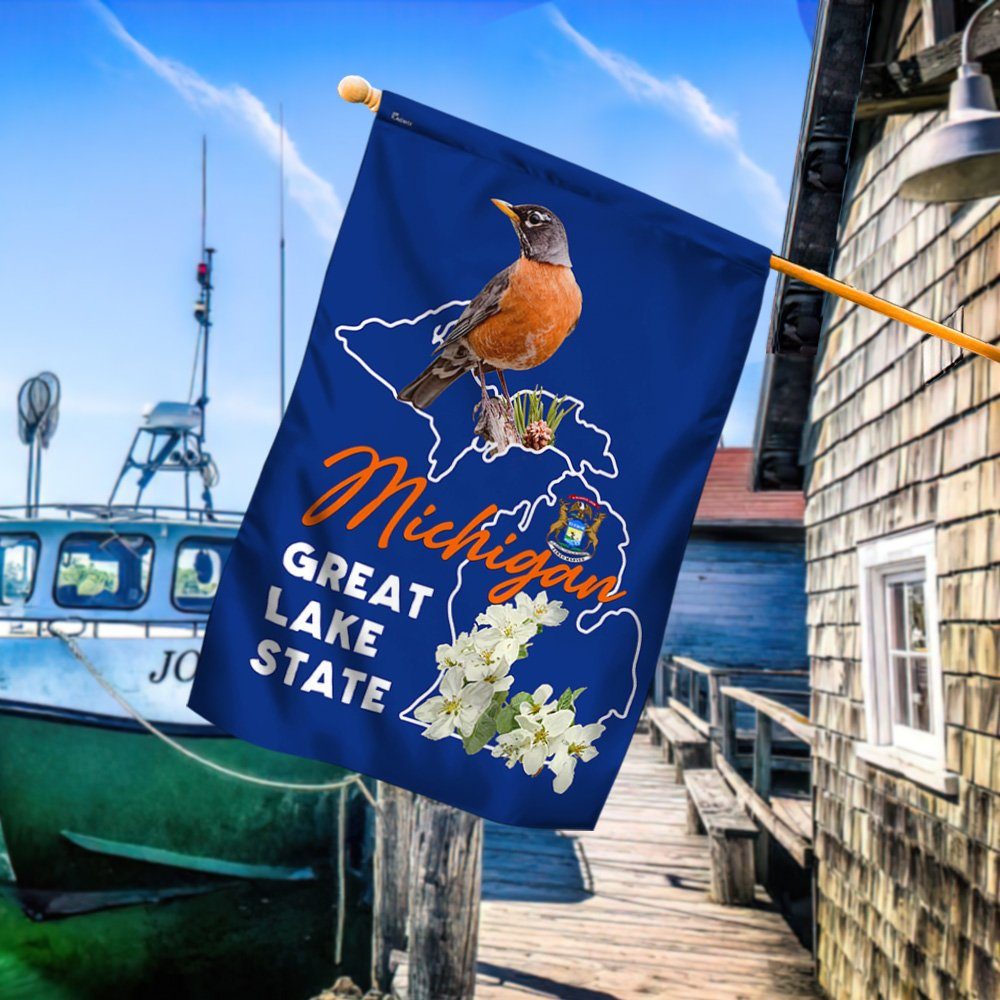 Michigan Flag Great Lake State LNT451F