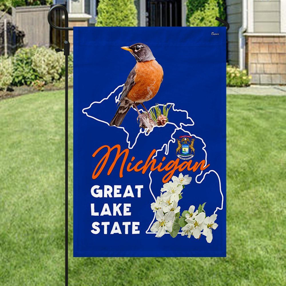 Michigan Flag Great Lake State LNT451F