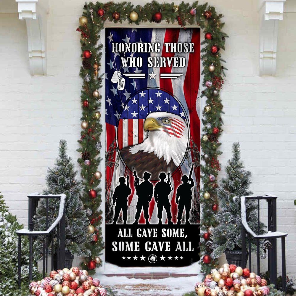 Military Honor Veteran Patriotic Door Cover