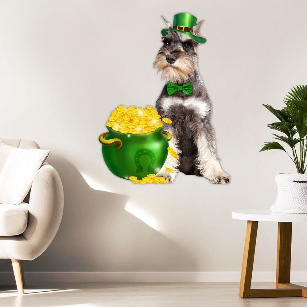 Miniature Schnauzer Hanging Metal Sign, Irish Happy Saint Patrick’s Day QNN620MSv3 Miniature Schnauzer Hanging Metal Sign, Irish Happy Saint Patrick’s Day QNN620MSv3
