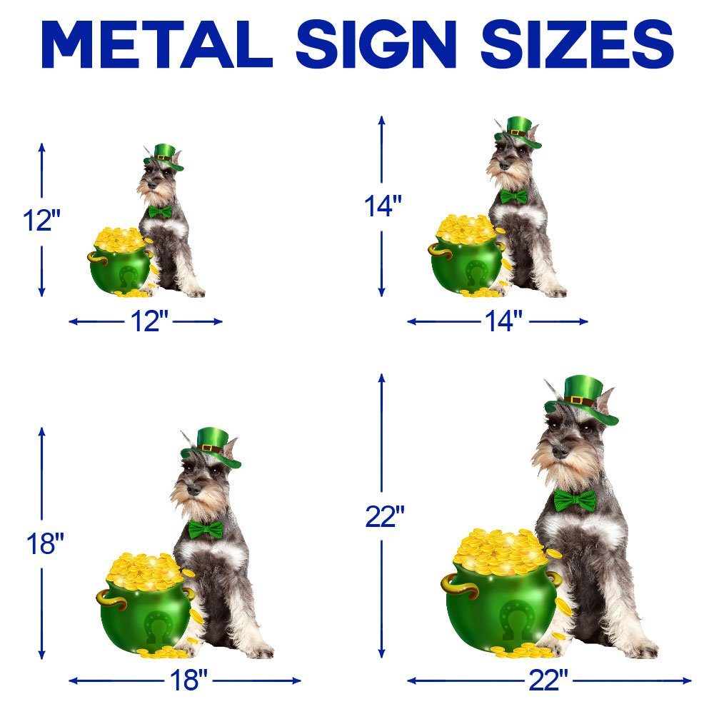 Miniature Schnauzer Hanging Metal Sign, Irish Happy Saint Patrick’s Day QNN620MSv3 Miniature Schnauzer Hanging Metal Sign, Irish Happy Saint Patrick’s Day QNN620MSv3