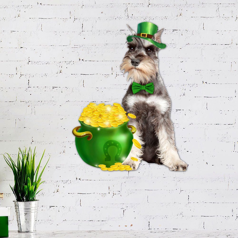 Miniature Schnauzer Hanging Metal Sign, Irish Happy Saint Patrick’s Day QNN620MSv3 Miniature Schnauzer Hanging Metal Sign, Irish Happy Saint Patrick’s Day QNN620MSv3
