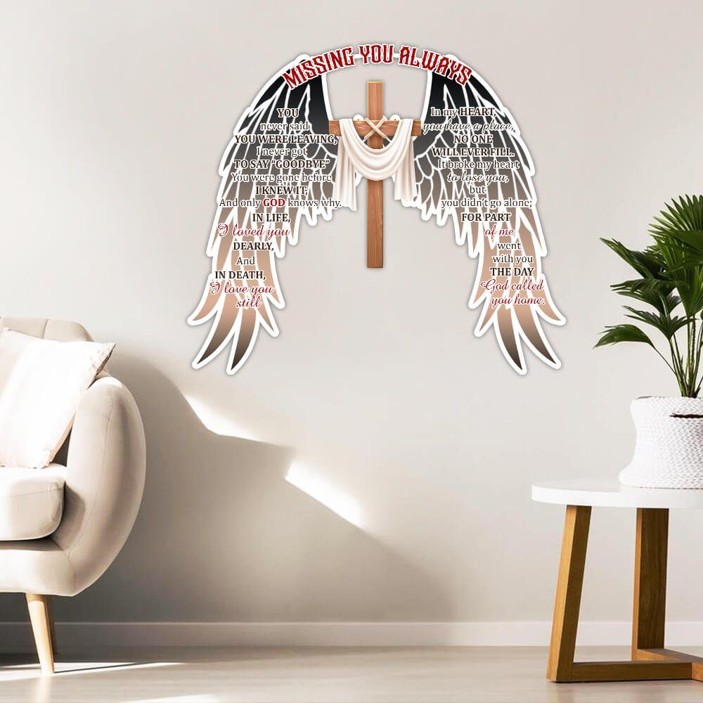 Missing You Always Hanging Metal Sign ANT137MS