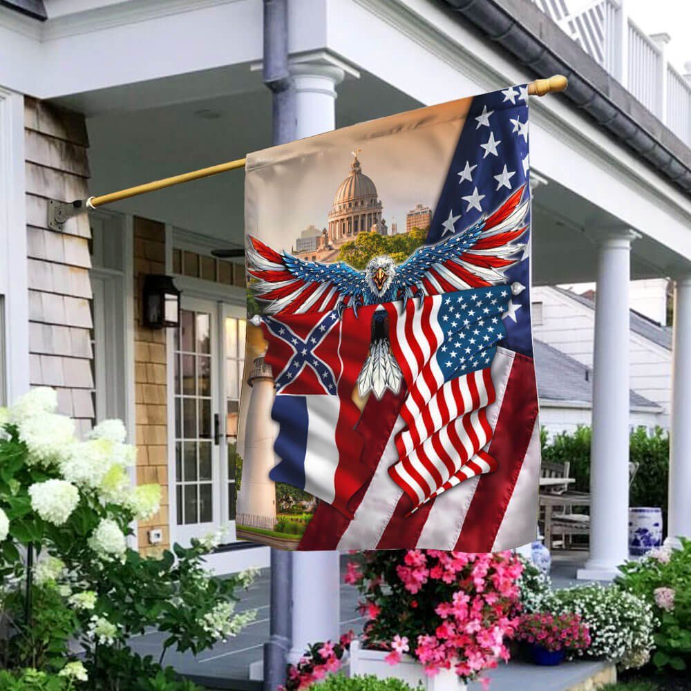 Mississippi American Flag