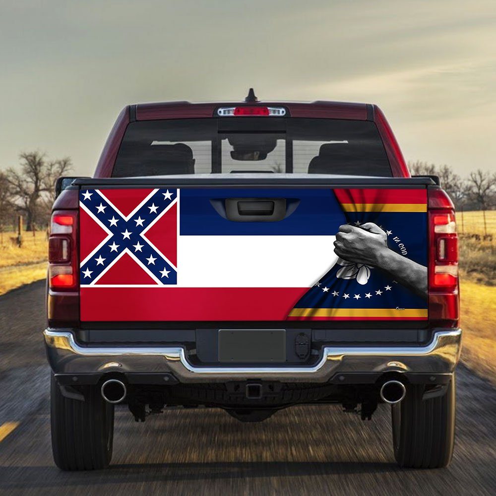 Mississippi State Truck Tailgate Decal Sticker Wrap MLN836TD