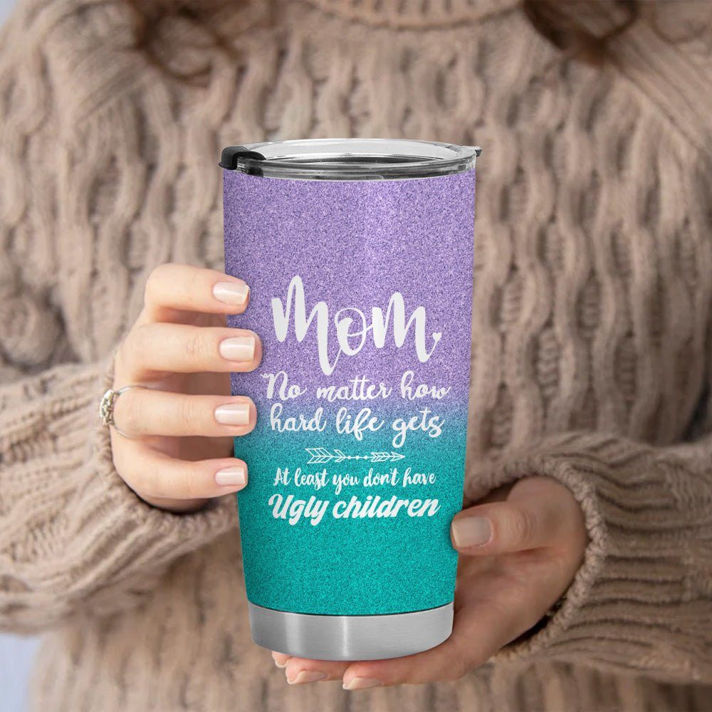 Mom Funny 20oz Tumbler Mint Purple