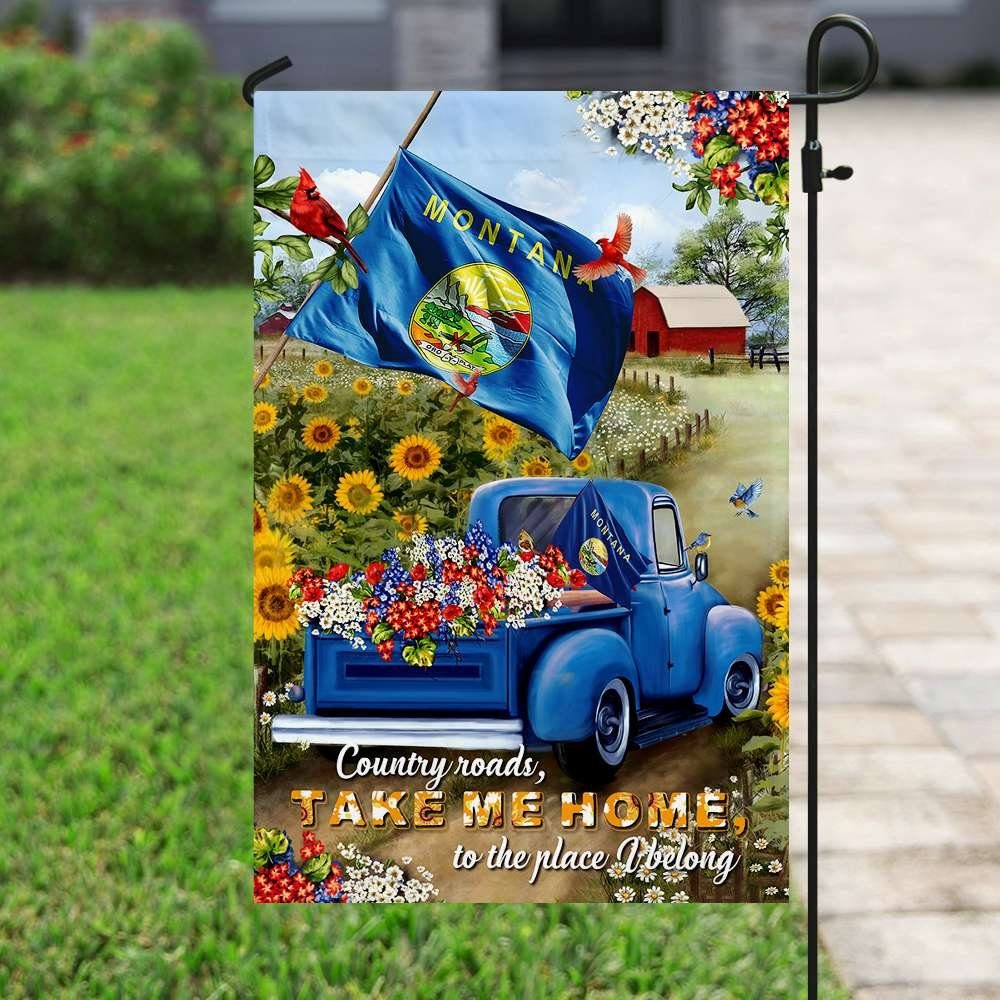 Montana Country Roads Flag