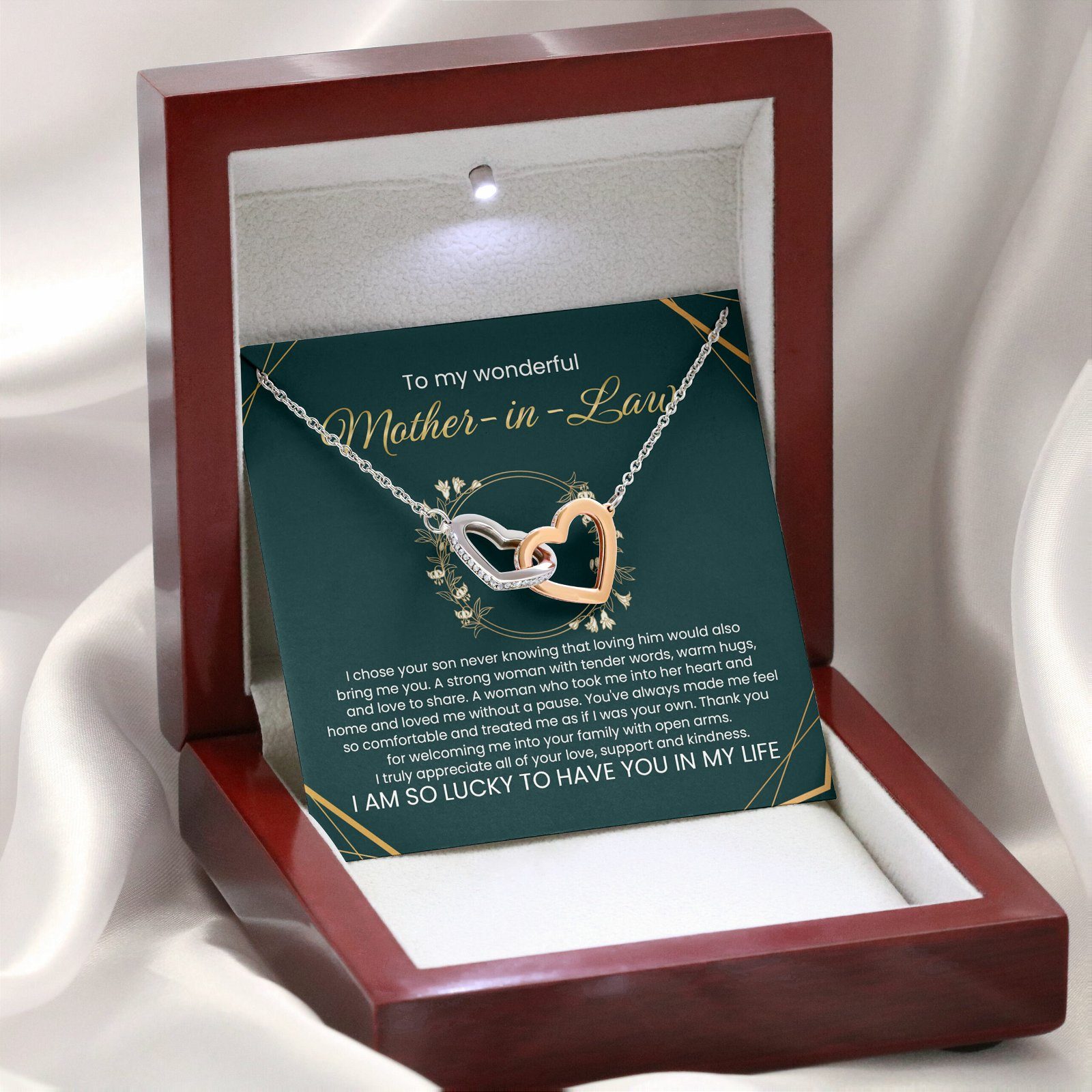 Mother-In-Law Necklace, Mother Of Groom Necklace Gift From Bride, Gift For Bonus Mom, Gift For Mother In Law, Mother-in-law Jewelry Gifts TQN642NL