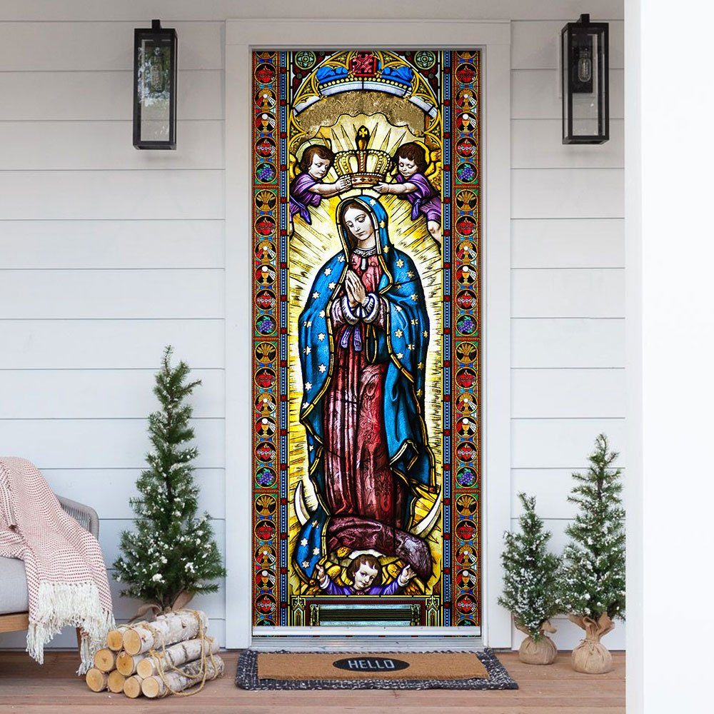 Mother Mary Door Cover