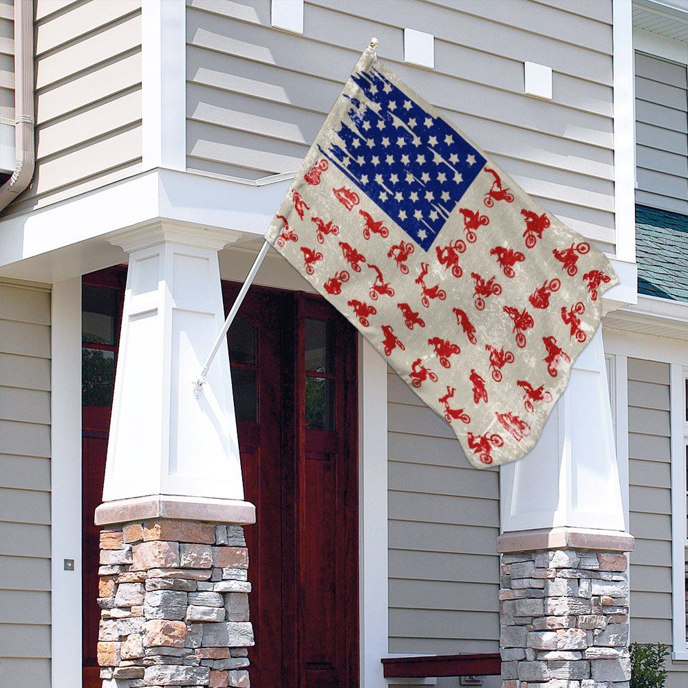 Motocross American US Flag Motocross American US Flag