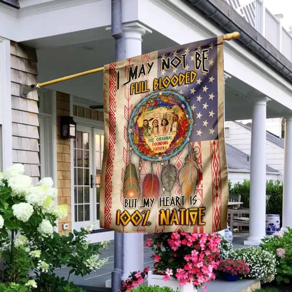 My Heart Is 100% Native Flag QNK836F