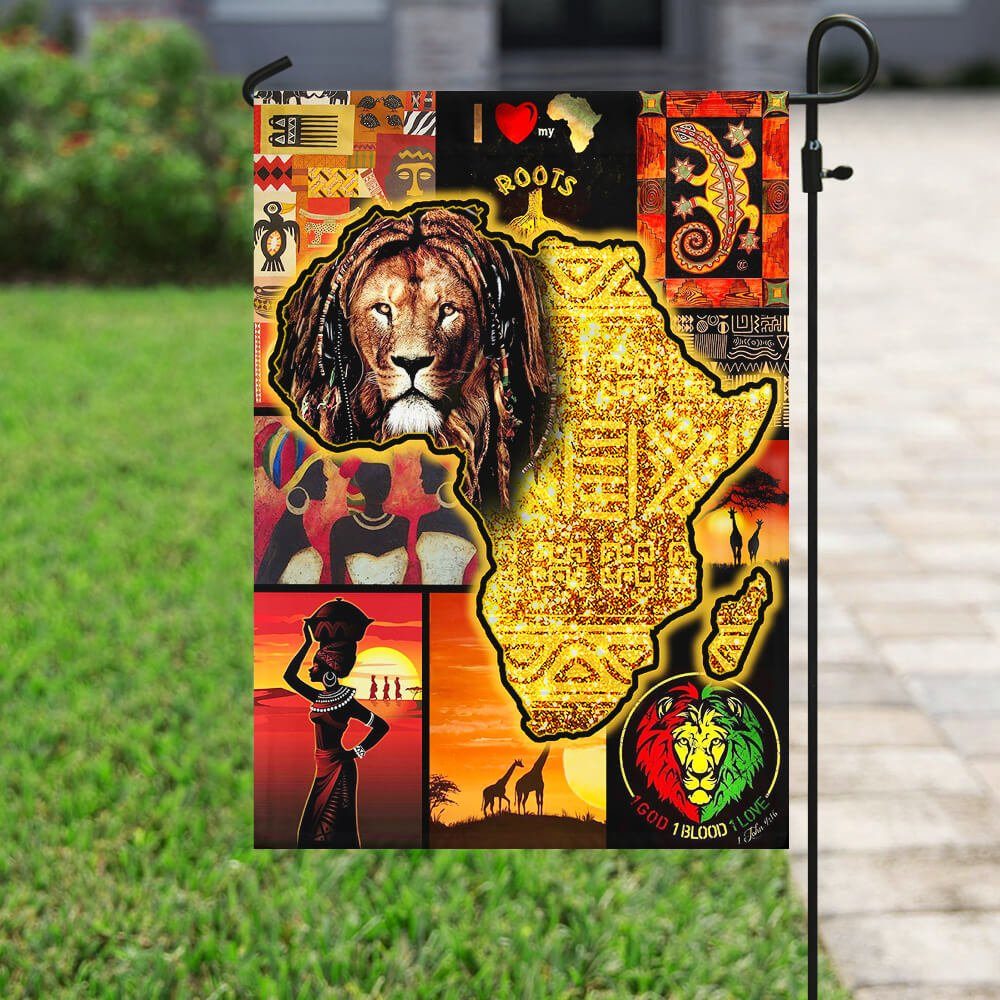 My Heart Is In Africa Flag