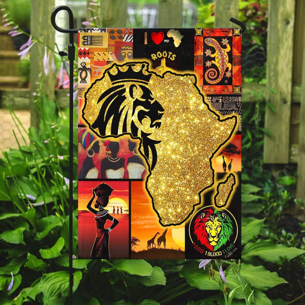 My Heart Is In Africa Flag