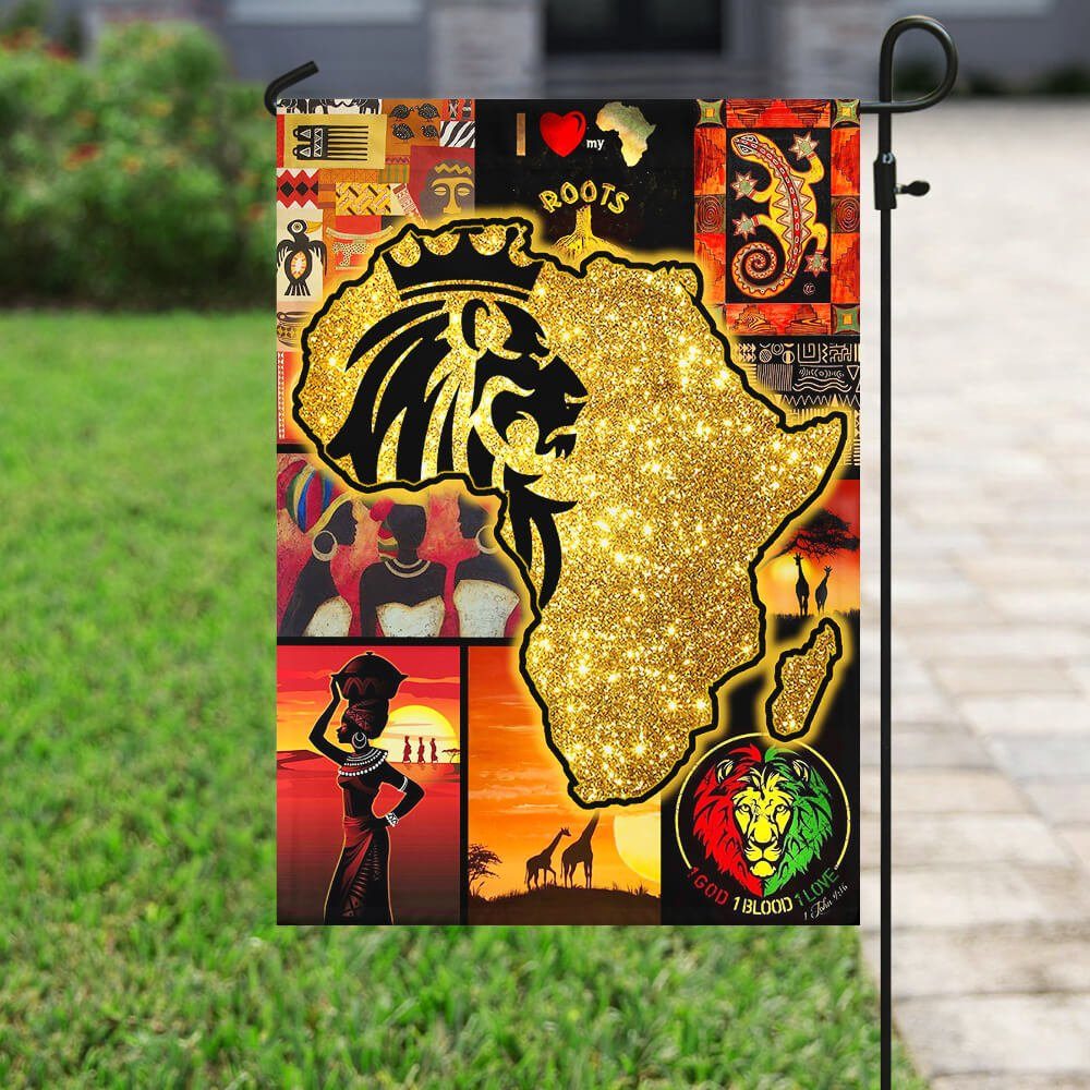 My Heart Is In Africa Flag