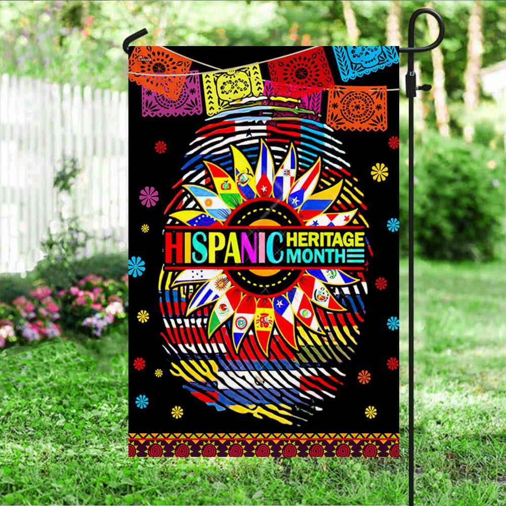 National Hispanic Heritage Month Flag Heart NTT423F