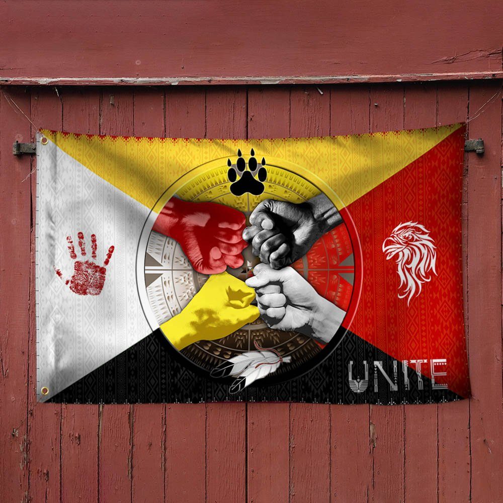 Native American Medicine Wheel Grommet Flag MLH2264GF Native American Medicine Wheel Grommet Flag MLH2264GF