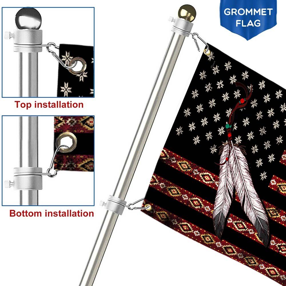 Native American Pride Grommet Flag THH3347GF