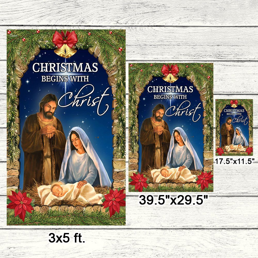 Nativity Of Jesus Flag Christmas Begins With Christ Flag TQN612Fv1 Nativity Of Jesus Flag Christmas Begins With Christ Flag TQN612Fv1