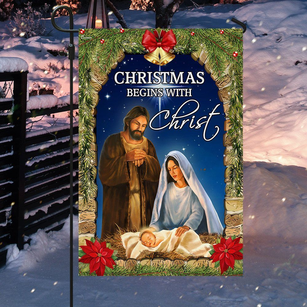 Nativity Of Jesus Flag Christmas Begins With Christ Flag TQN612Fv1 Nativity Of Jesus Flag Christmas Begins With Christ Flag TQN612Fv1