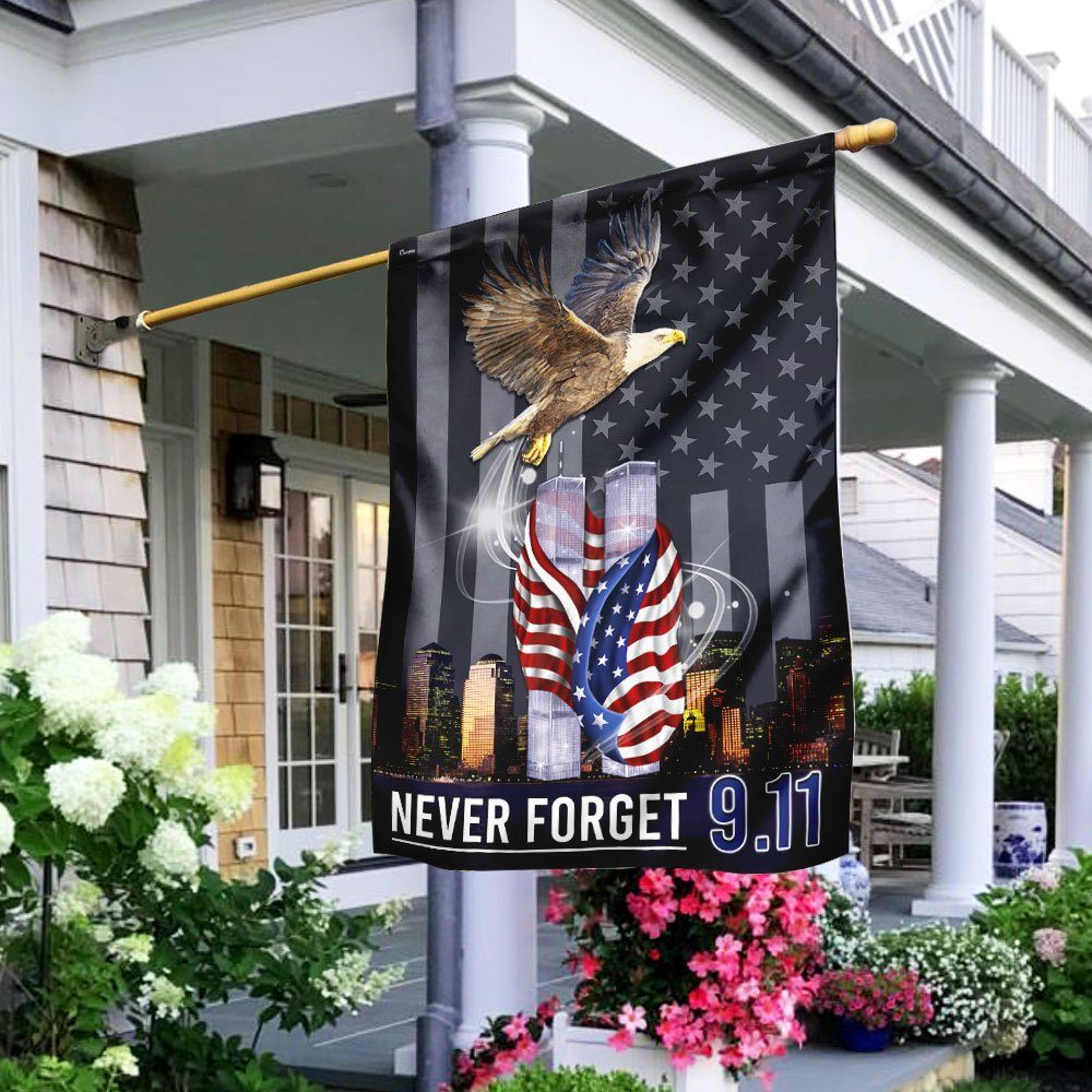 Never Forget 9-11 American Eagle U.S. Flag TRL1160Fv1