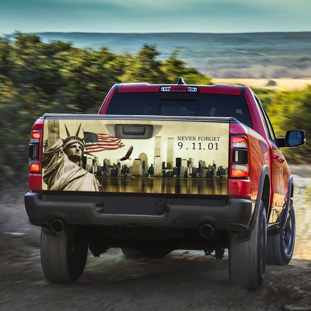Never Forget 9-11 Truck Tailgate Decal Sticker Wrap TRL1164TD Never Forget 9-11 Truck Tailgate Decal Sticker Wrap TRL1164TD