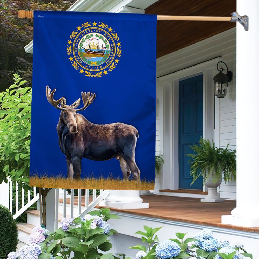 New Hampshire Moose Flag MLN1567F