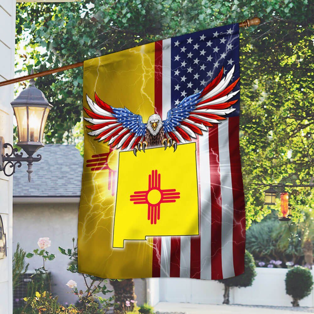 New Mexico American Eagle Flag THB3471Fv4
