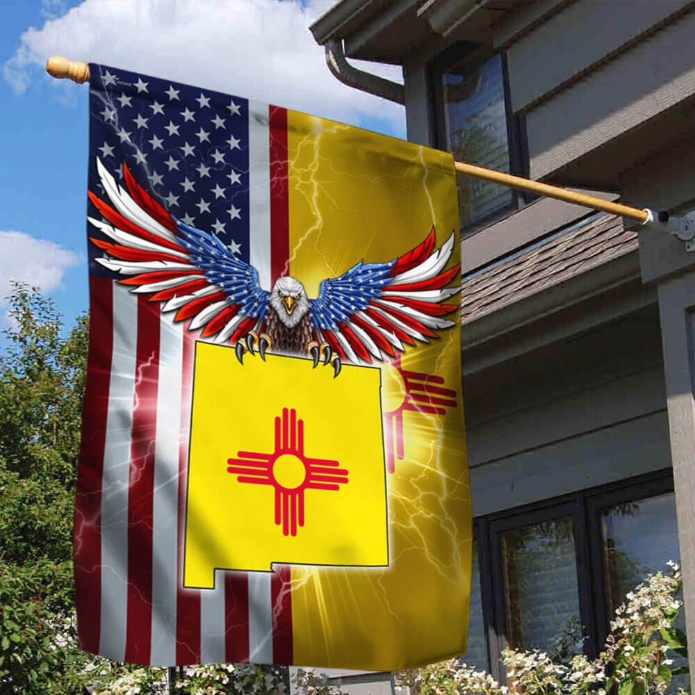 New Mexico American Eagle Flag THB3471Fv4