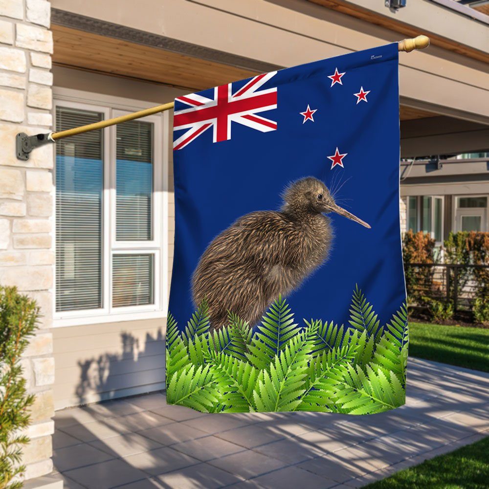 New Zealand Flag Happy New Zealand Day Kiwi Bird Fern LNT856F