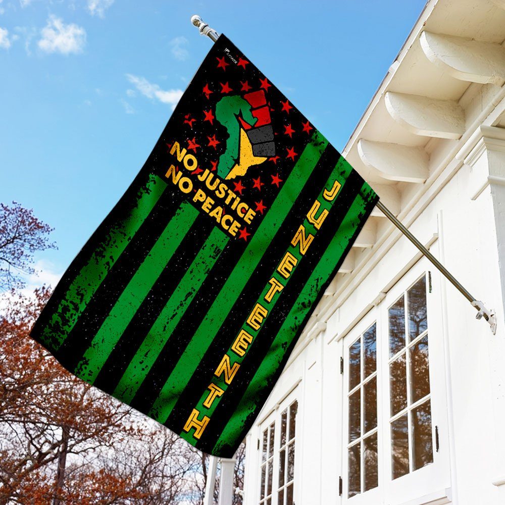No Justice. No Peace – Juneteenth Flag
