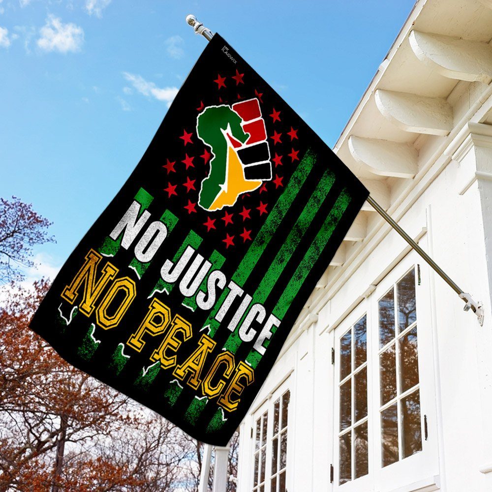 No Justice No Peace. Juneteenth Flag