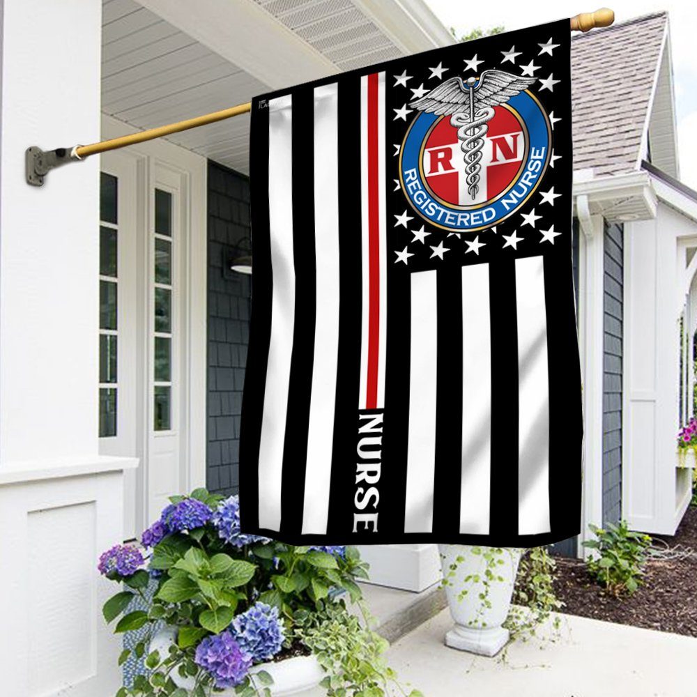 Nurse Flag Thin Red Line Nurse Flag QTR97F