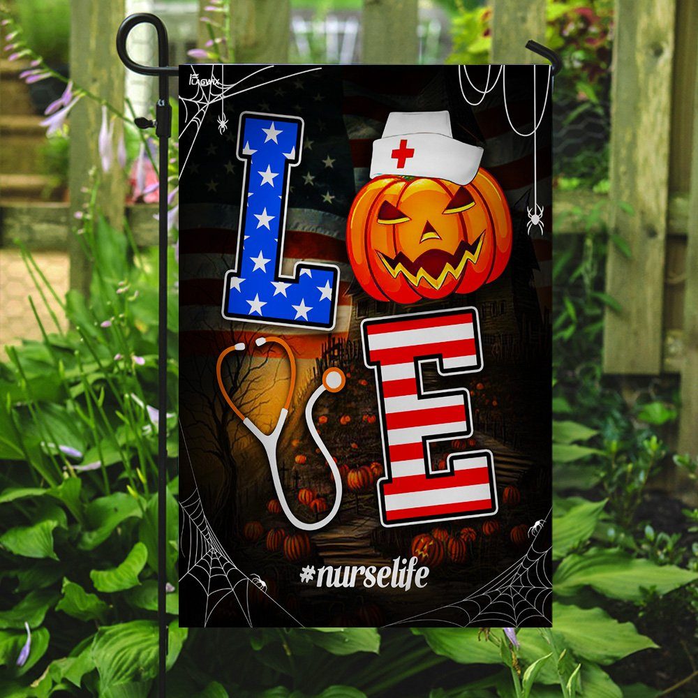 Nurse Halloween Flag Nurse Halloween Flag