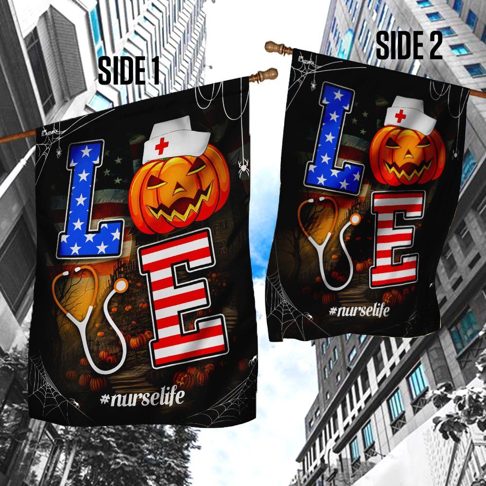 Nurse Halloween Flag Nurse Halloween Flag