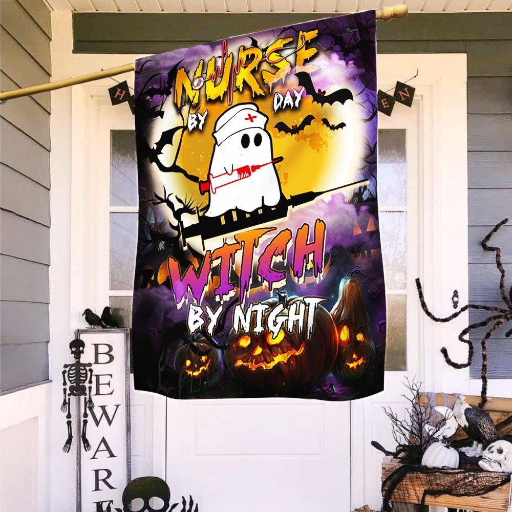 Nurse Halloween Witch Flag THH3395F