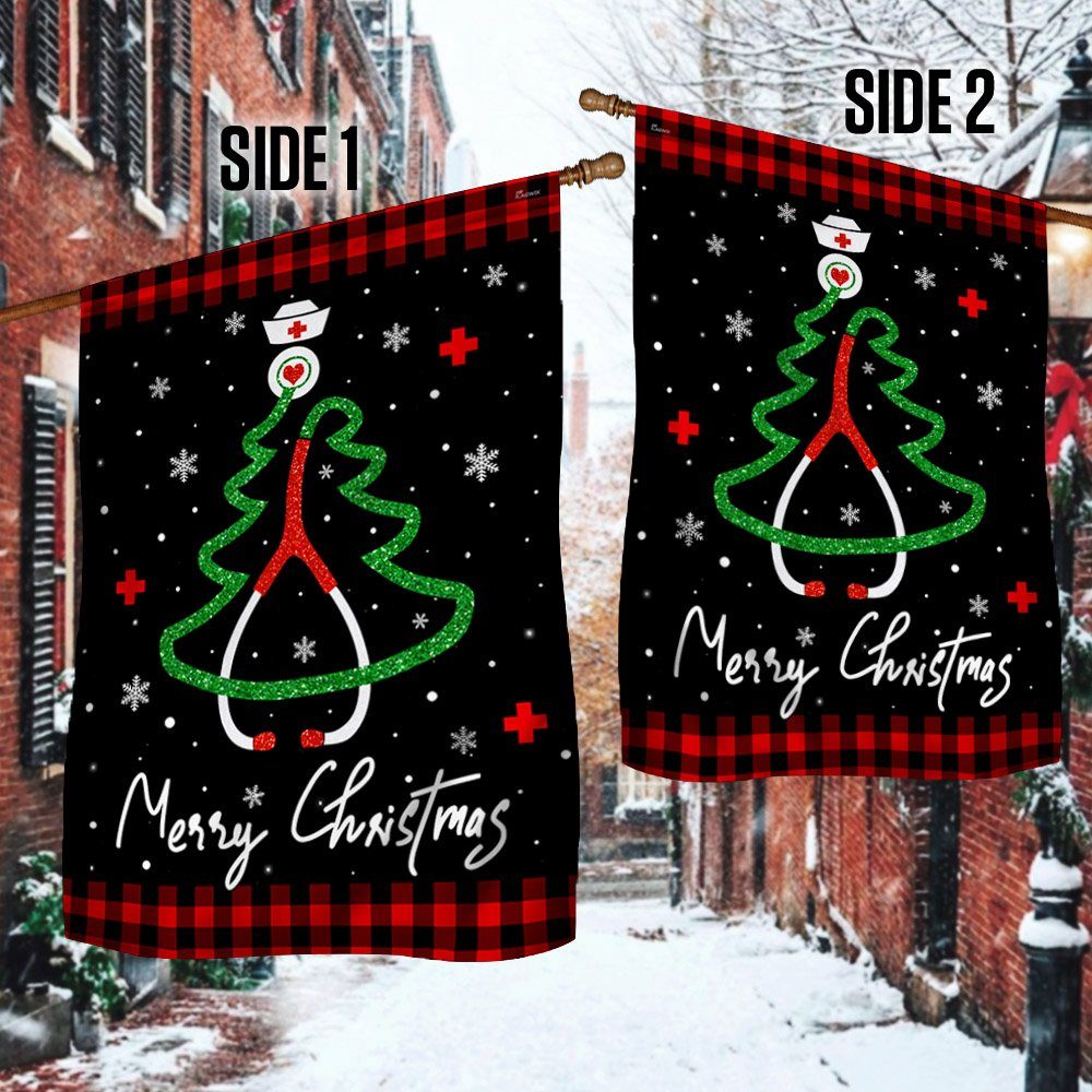 Nurse Merry Christmas Flag TQN742F