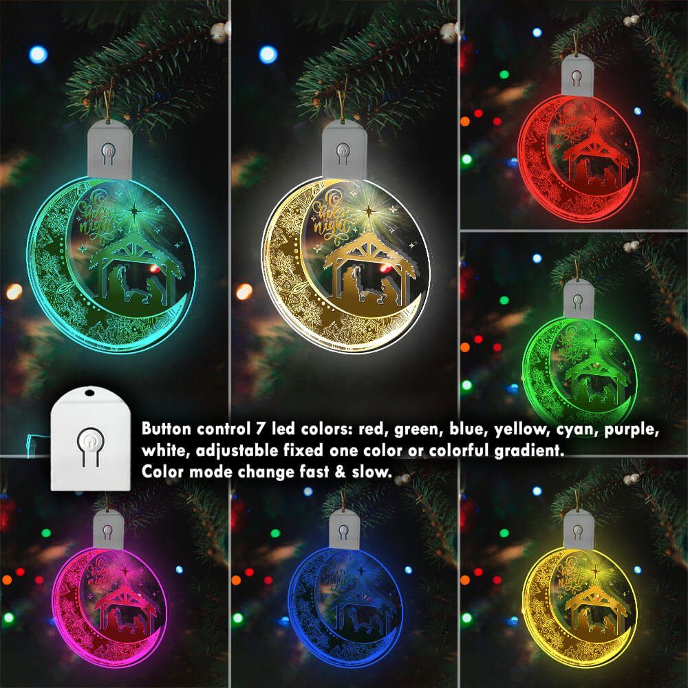 O Holy Night Led Ornament Nativity Of Jesus TQN702O