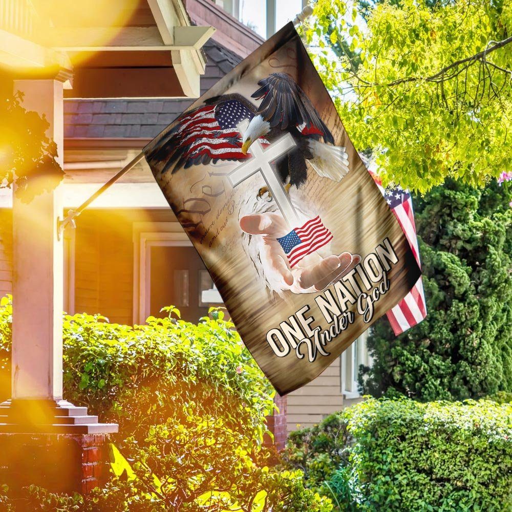 One Nation Under God. Eagle Flag