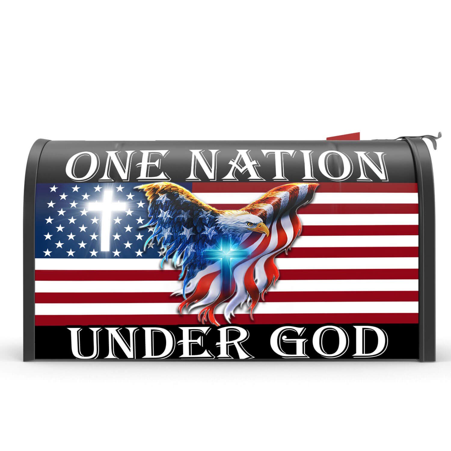One Nation Under God American Eagle Mailbox Cover THB3602MB